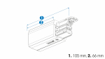 Final power supply of the 3-phase XTS11-2 track, RIGHT, black